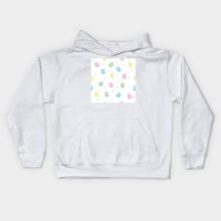 Happy colorful bears for children Kids Hoodie